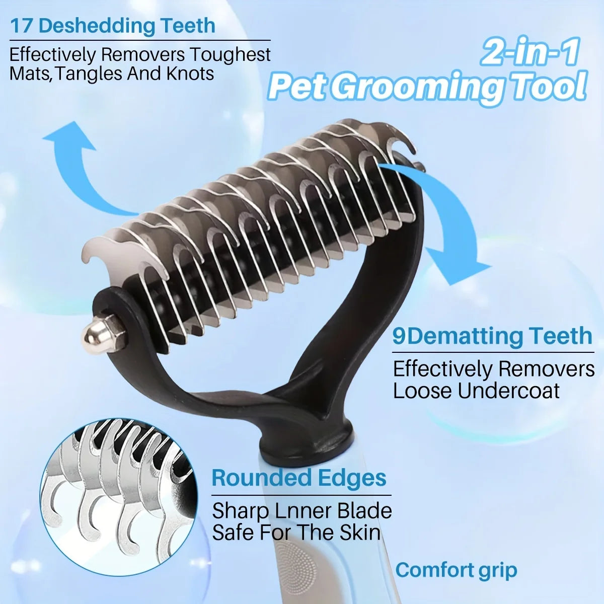 Professional Pet Deshedding Brush dog Hair Remover